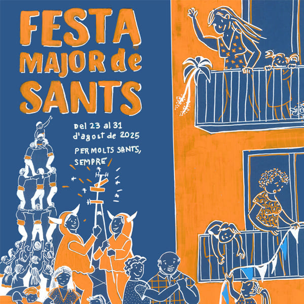 Ketubara Batucada en la Fiesta Mayor de Sants 2025 en Barcelona